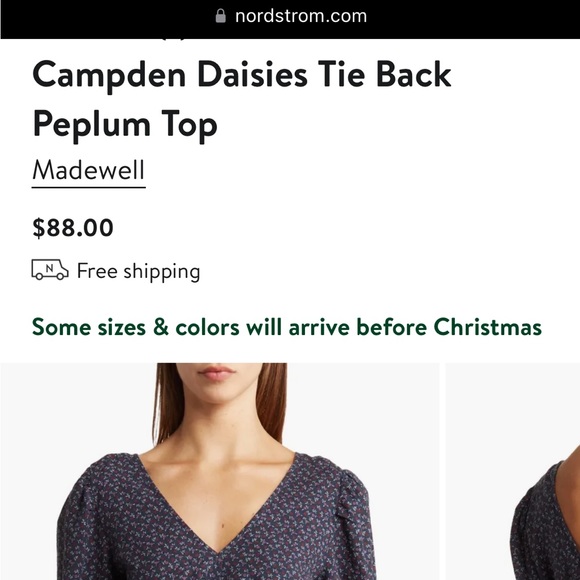 NWT Madewell Floral Top 1X - Picture 11 of 12